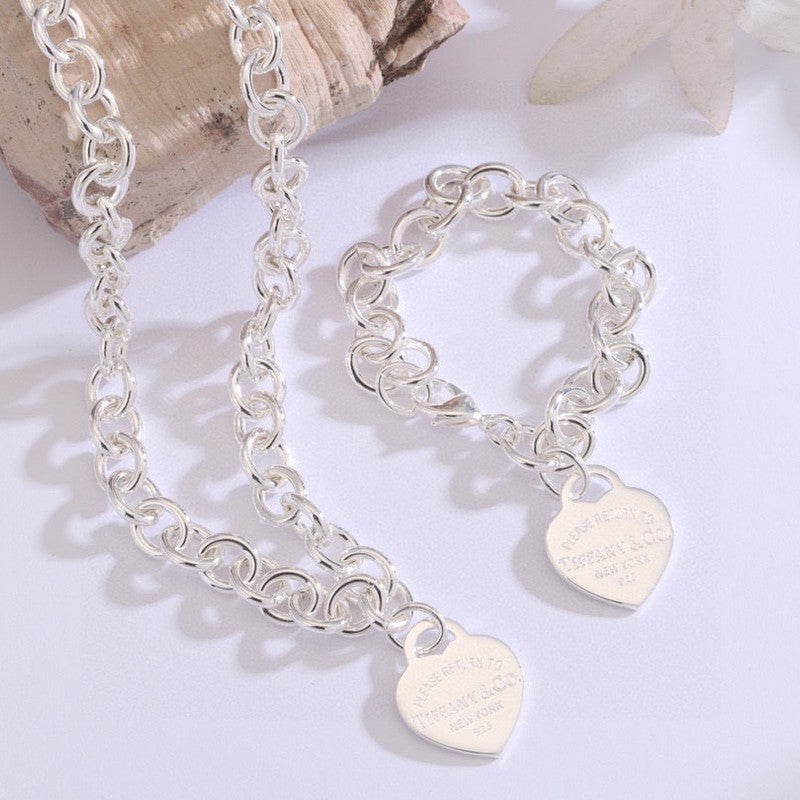 18K Tiffany Heart Tag Gold Bracelet