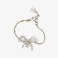 18K Chanel Bow Tie Chain Bracelet