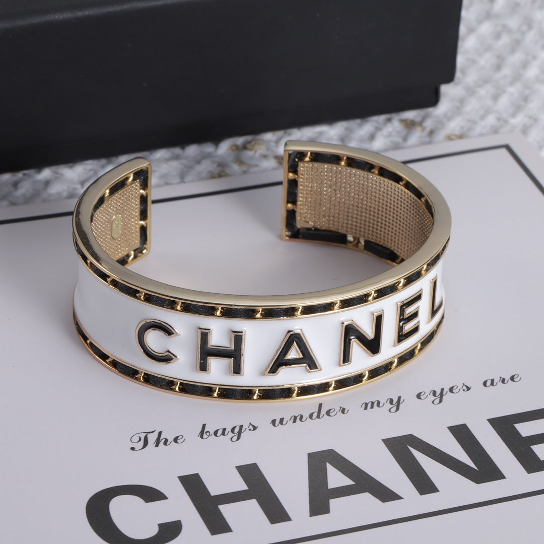 18K Chanel White Cuff Bracelet