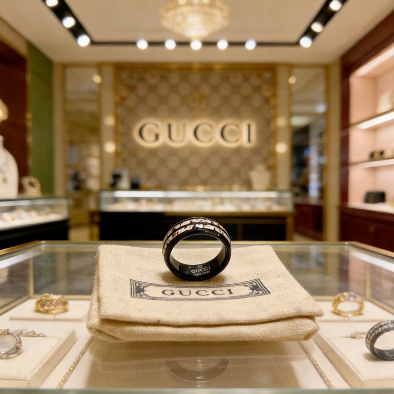 18K Gucci Anger Forest Black Color Ring