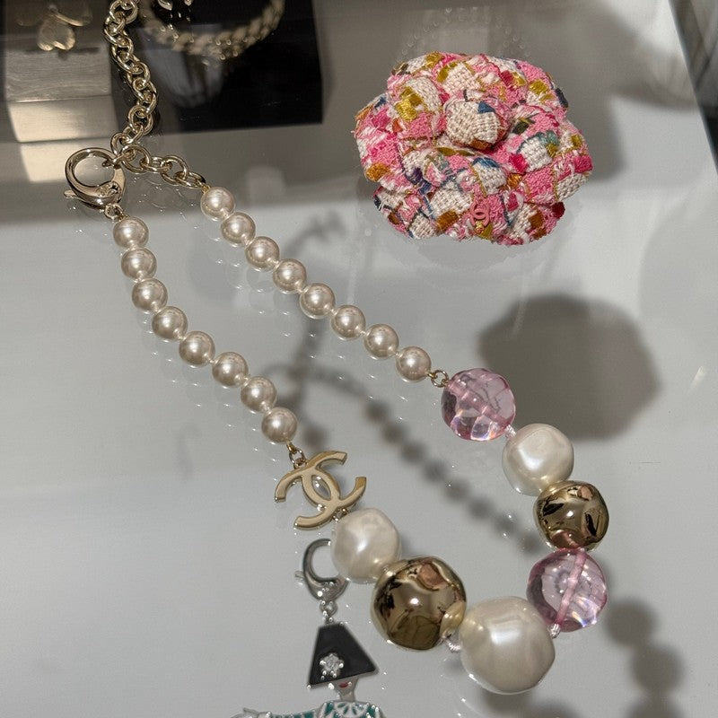 18K Chanel Color Crystal Choker Necklace