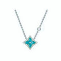 18K Louis Vuitton Blue Color Blossom Necklace