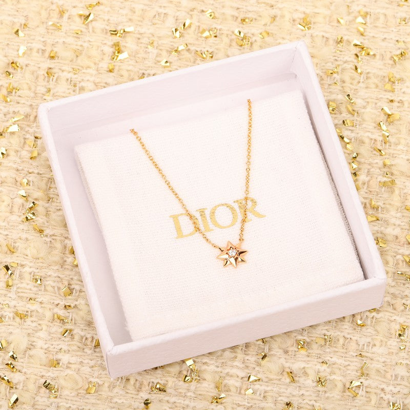 18K Dior Star Diamond Necklace