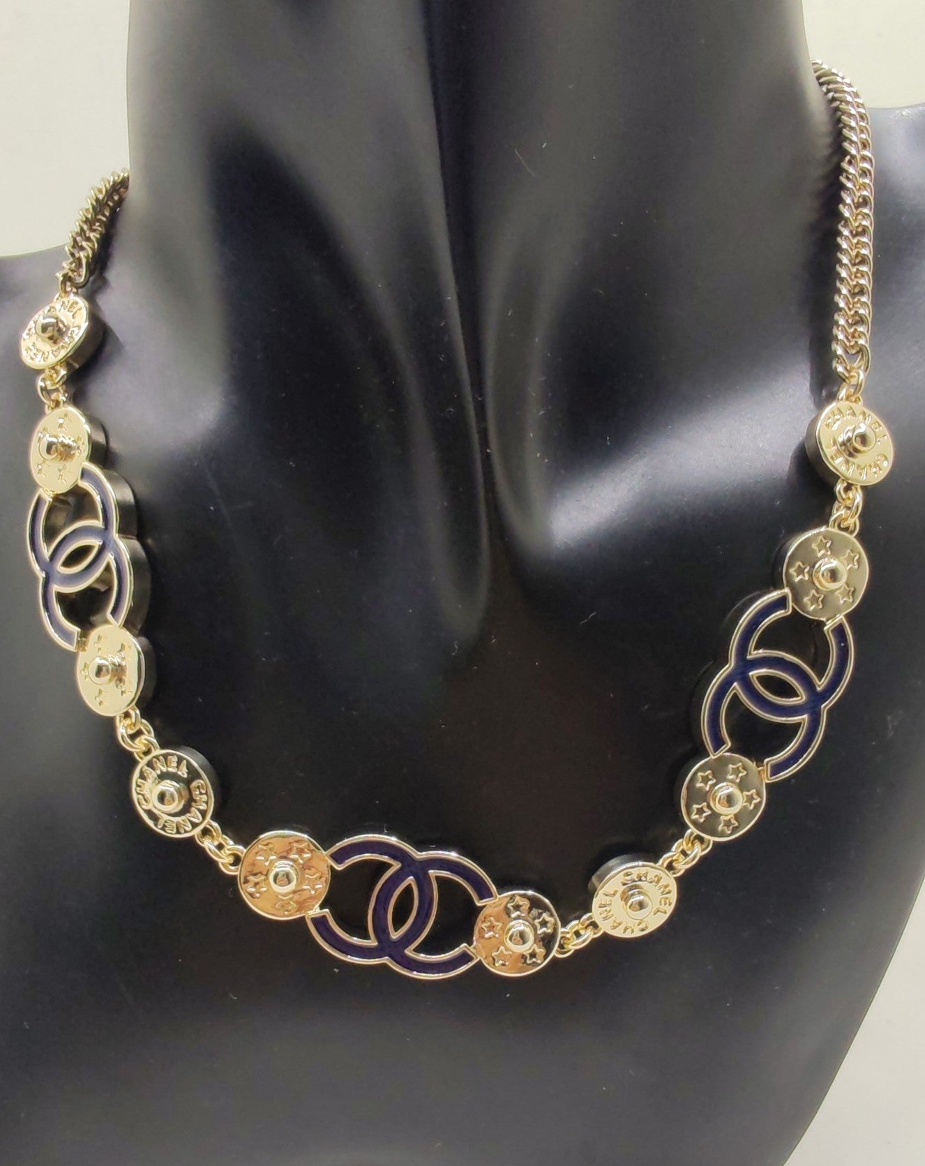 18K Blue Chanel Choker Necklace