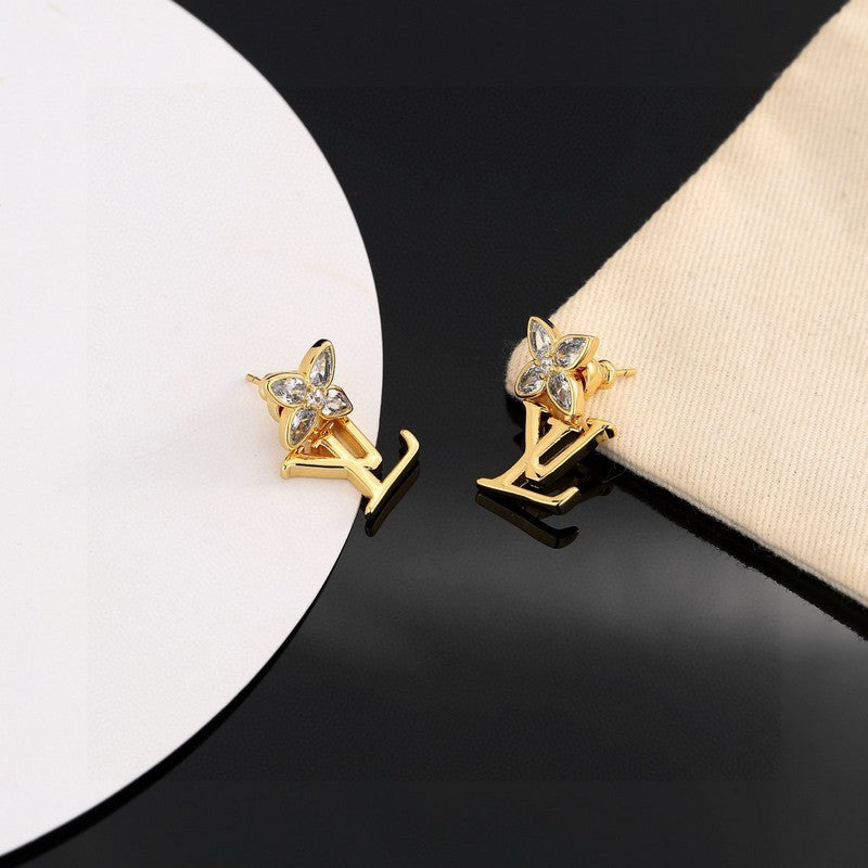 18K Louis Vuitton Iconic Diamond Earrings