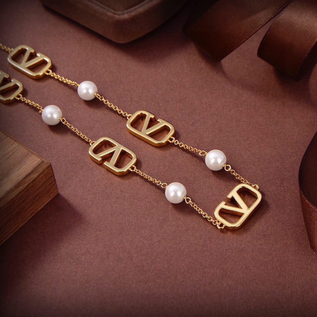 18K Valentino Garavani VLogo Necklace