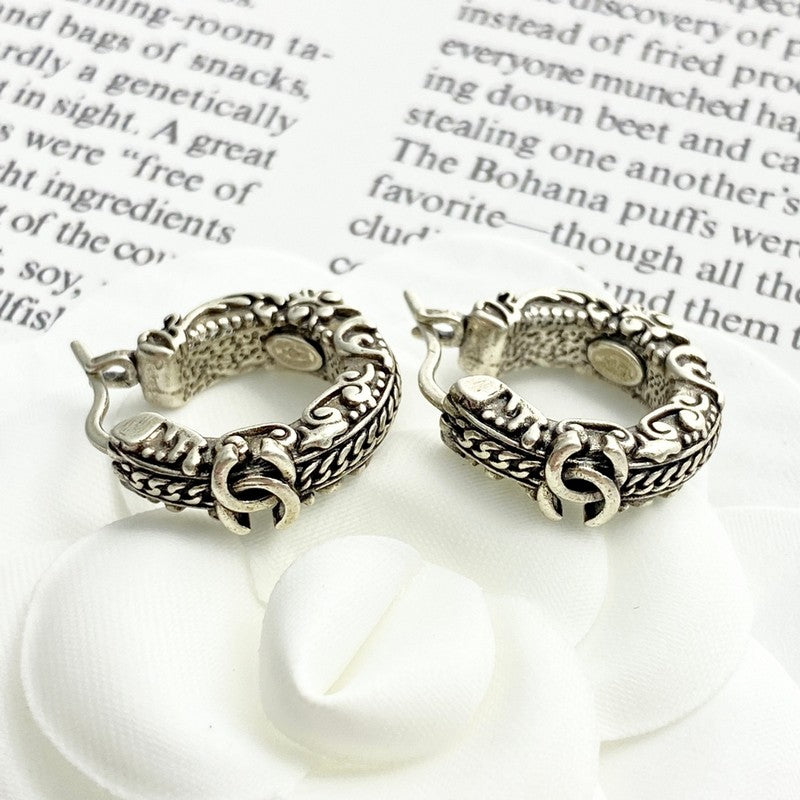 18K Chanel 24C Vintage Gold Earrings