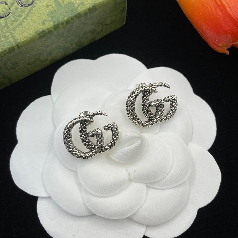 18K Gucci Twist Gold Earrings