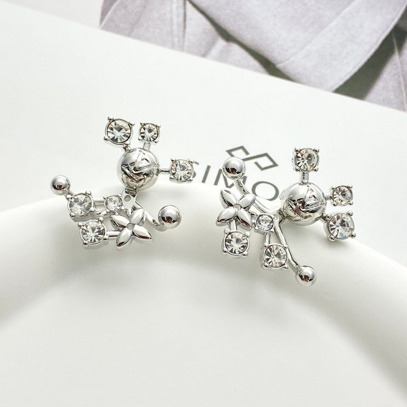 18K Louis Vuitton Diamond Earrings