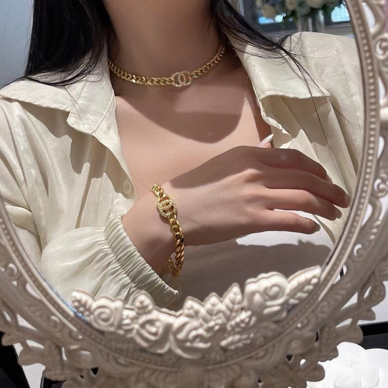 18K Chanel Diamond Chain Bracelet