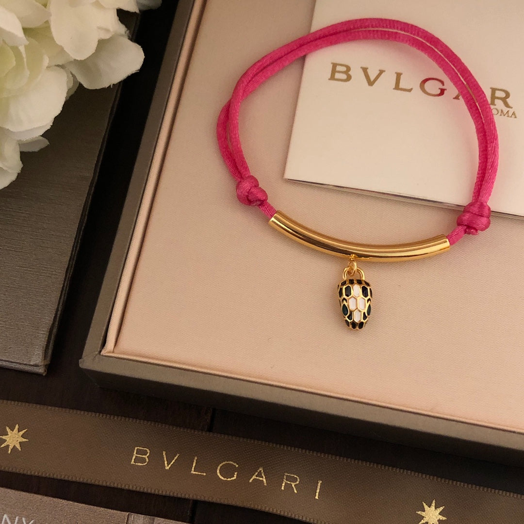 18K BVLGARI BV Serpenti Forever Pink Bracelet