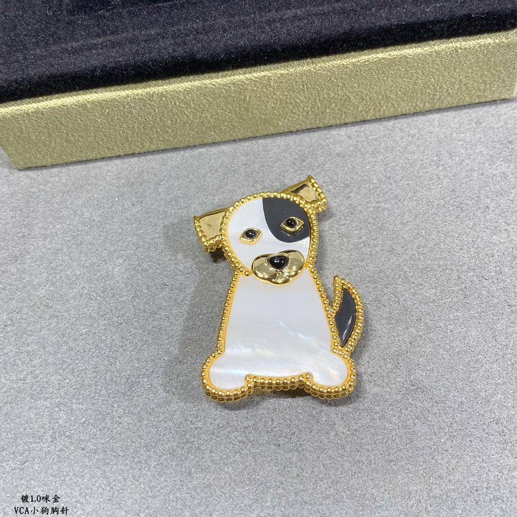 18K Van Cleef & Arpels Lucky Animals Dog Clip Brooch