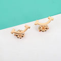 18K Tiffany Smile Diamond Earrings