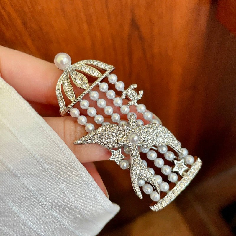18K Chanel Birdcage Diamond Brooch