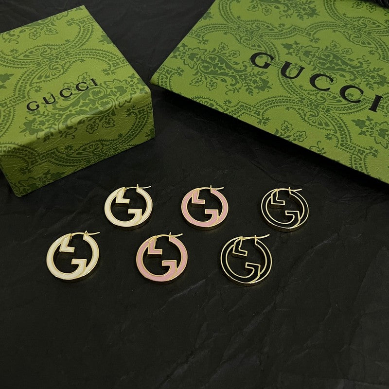 18K Gucci Color Hollow Earrings