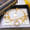 18K Dior Script Diamond Bracelet