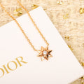 18K Dior Star Diamond Necklace