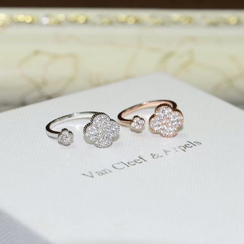 18K Van Cleef & Arpels Magic Alhambra Diamond Ring