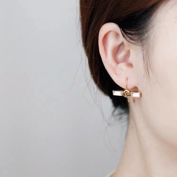 18K Louis Vuitton Crystals Earrings