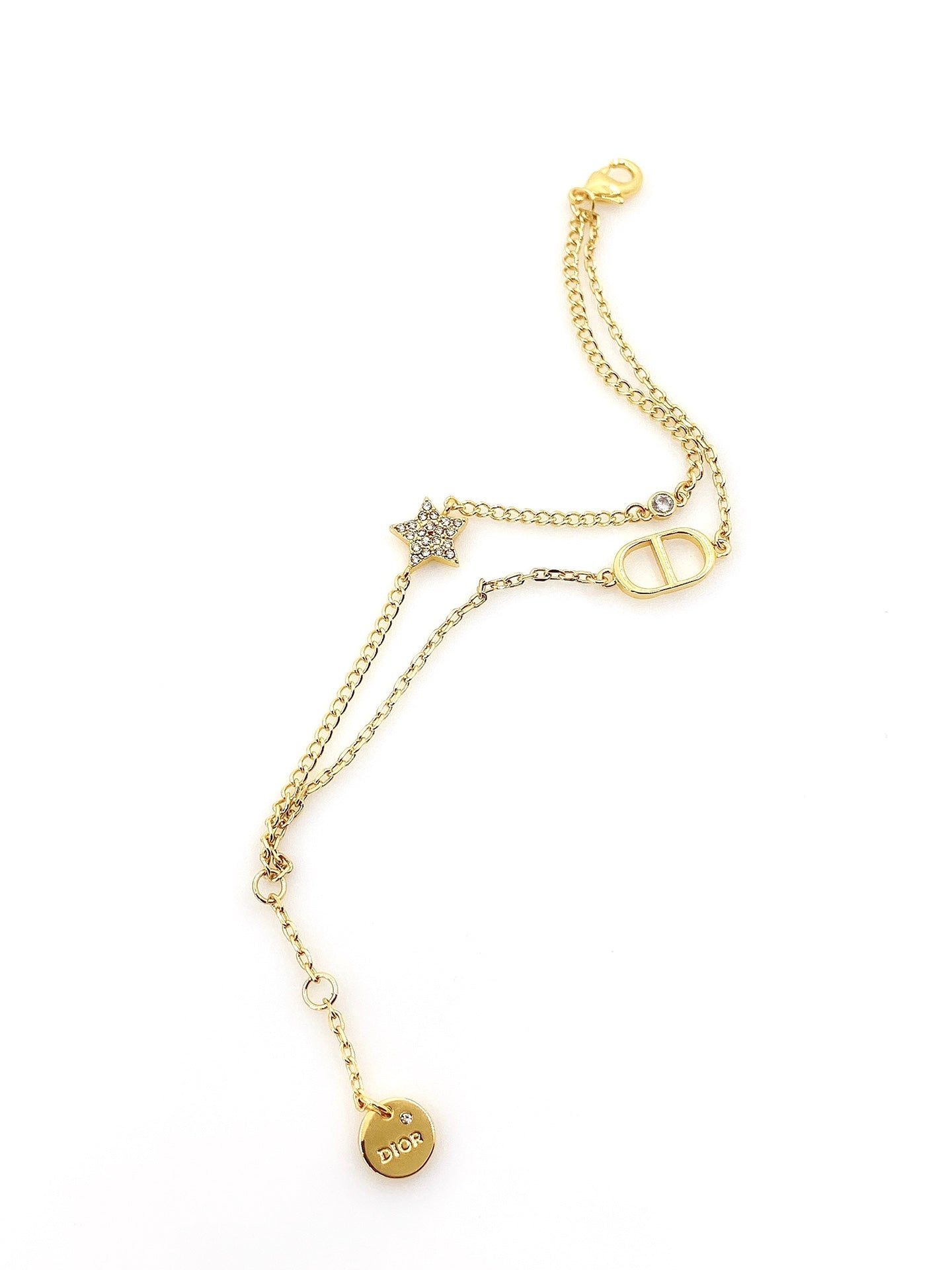 18K Dior Star Diamond Bracelet