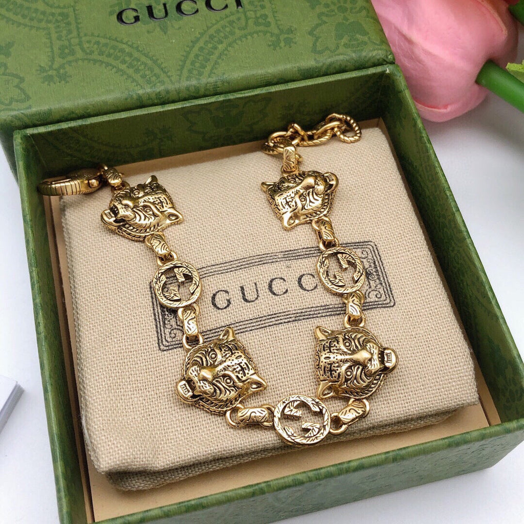 18K Gucci Tiger Bracelet