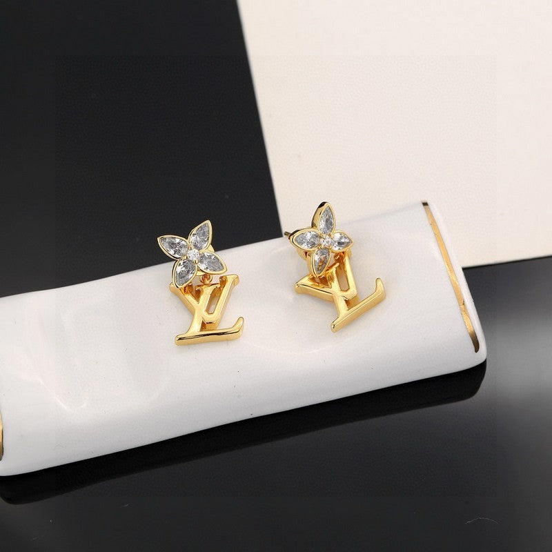 18K Louis Vuitton Iconic Diamond Earrings