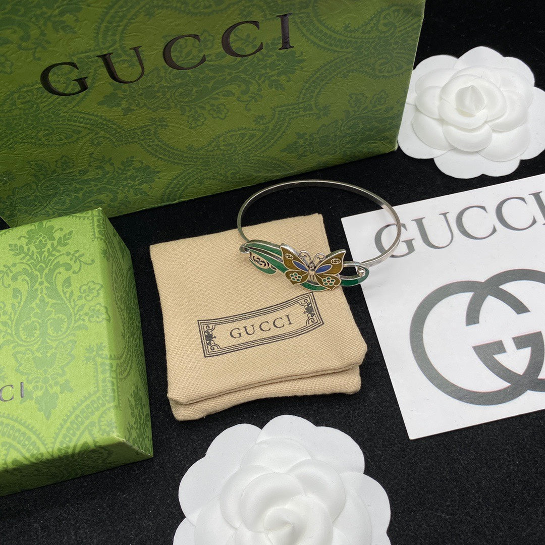 Gucci Interlocking G & Butterfly Bracelet
