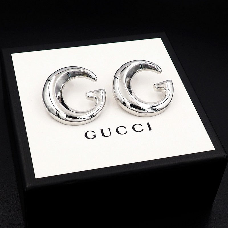 18K Gucci Large Gold Earrings