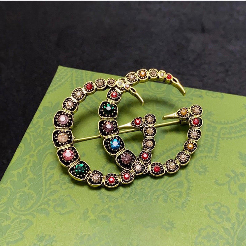 18K Gucci Color Crystal Brooch