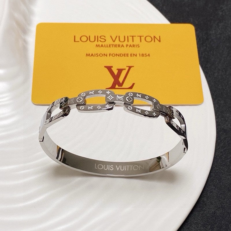18K Louis Vuitton White Gold Bracelet