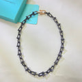 18K Tiffany HardWear Titanium Link Necklaces