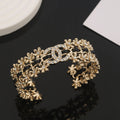 18K Chanel Open Cuff Strass Bracelet