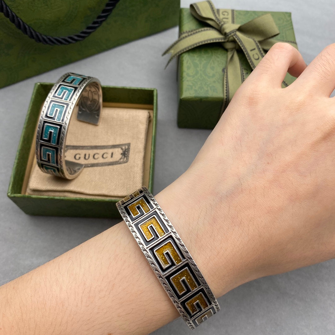 Gucci Cube Yellow Wide Bracelet