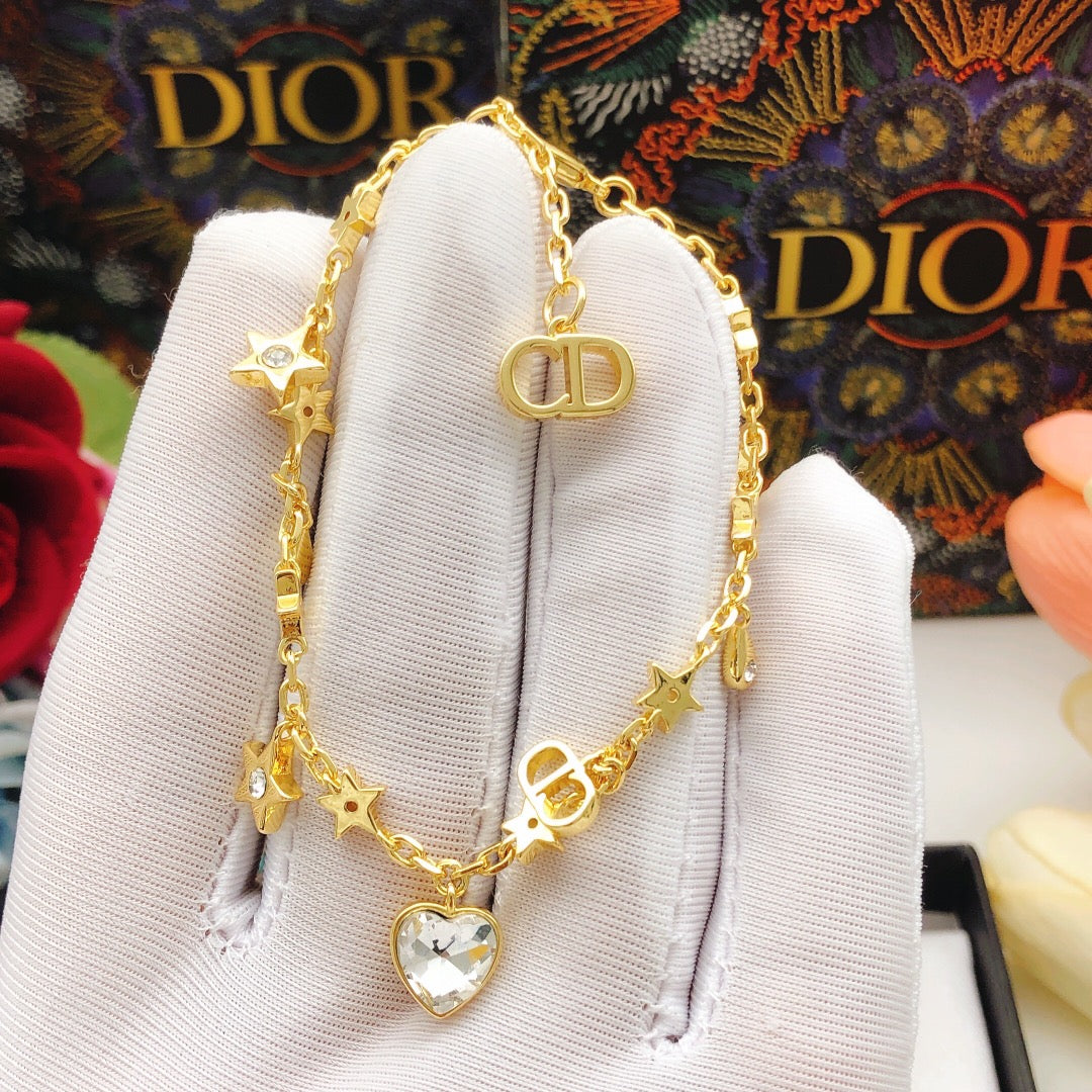 18K Dior Star Crystal Bracelet