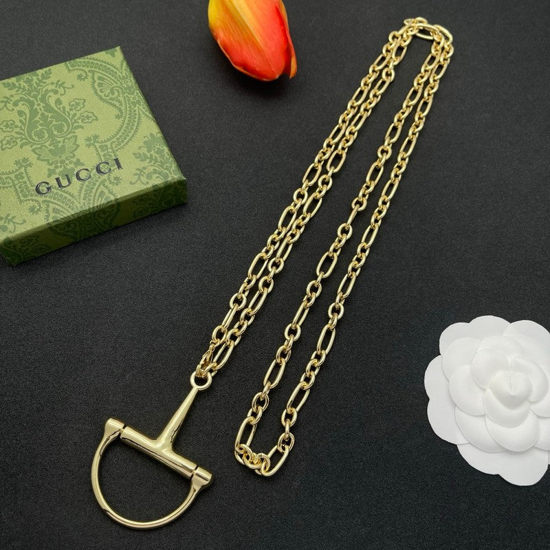 18K Gucci Gold Chain Link Necklace
