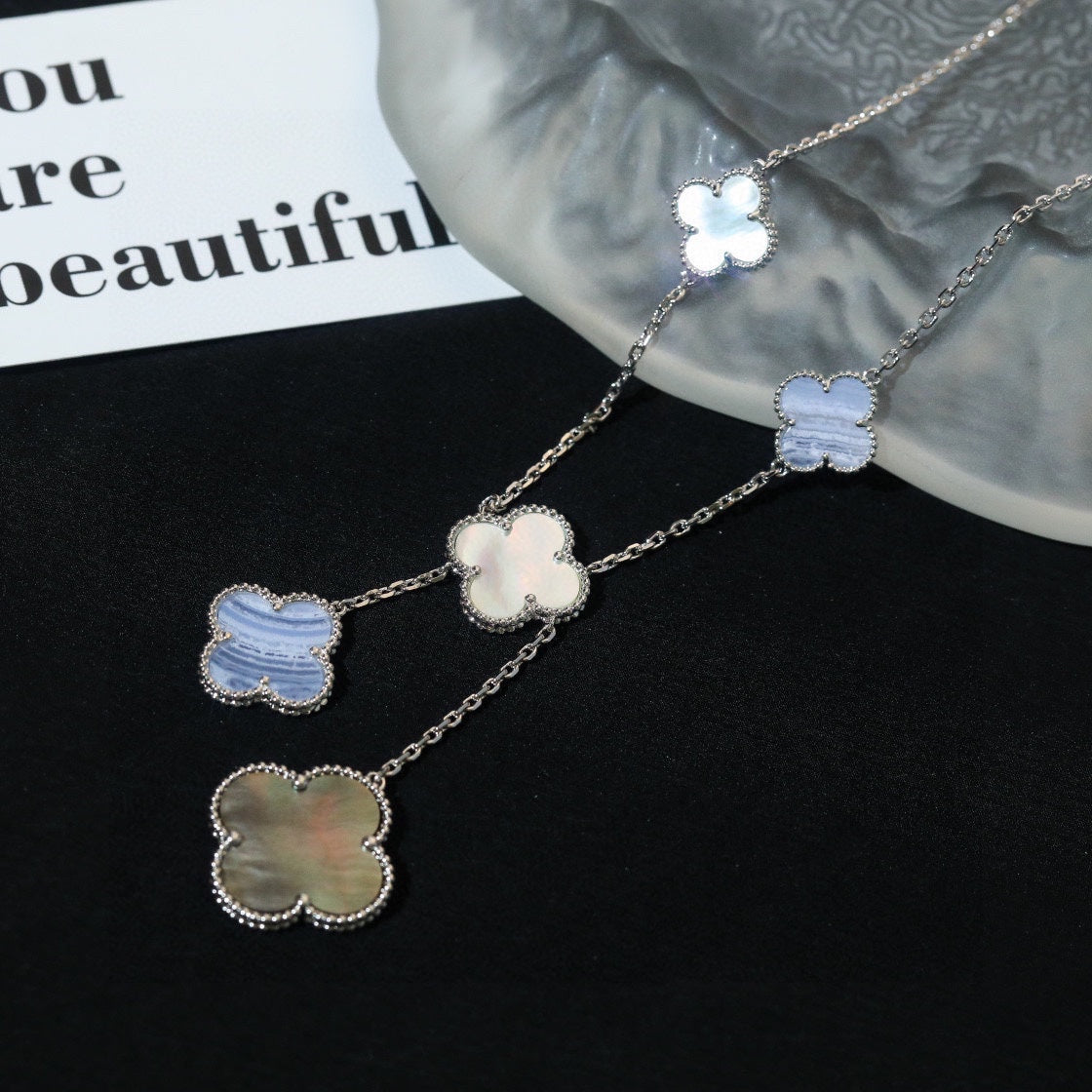 18K Van Cleef & Arpels Magic Alhambra Six Motifs Necklace