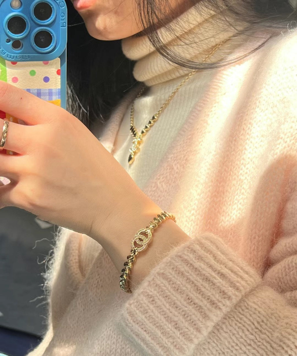 18K Chanel Open Cuff Bracelet