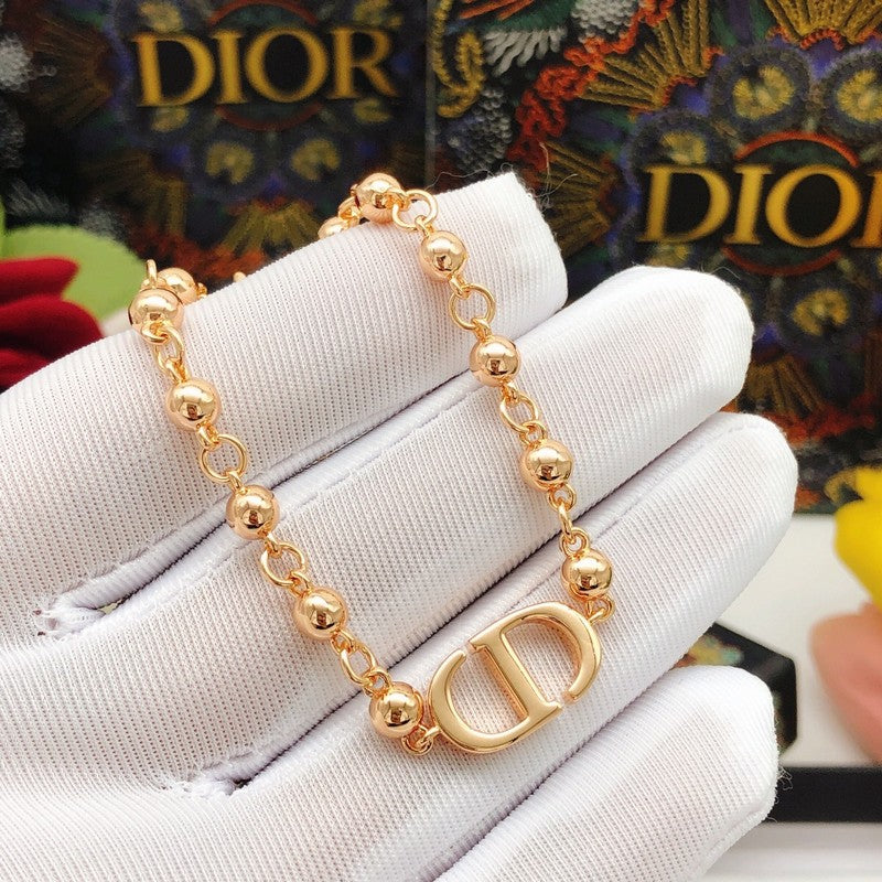 18K Dior Rose Gold Beads Bracelet