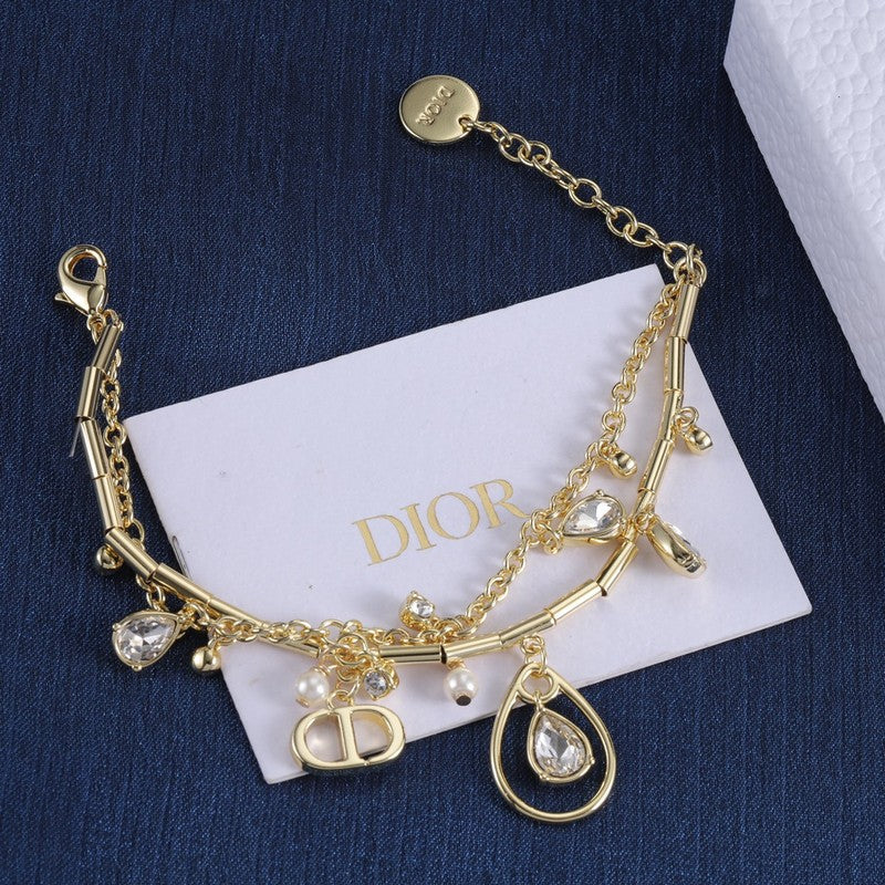 18K Dior Crystal Bracelet