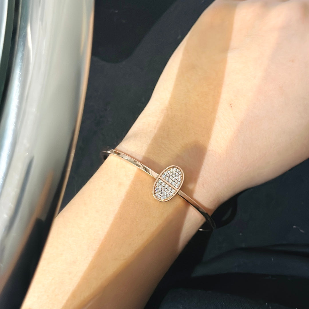 18K Chaine d'Ancre Verso Hermes Bracelet