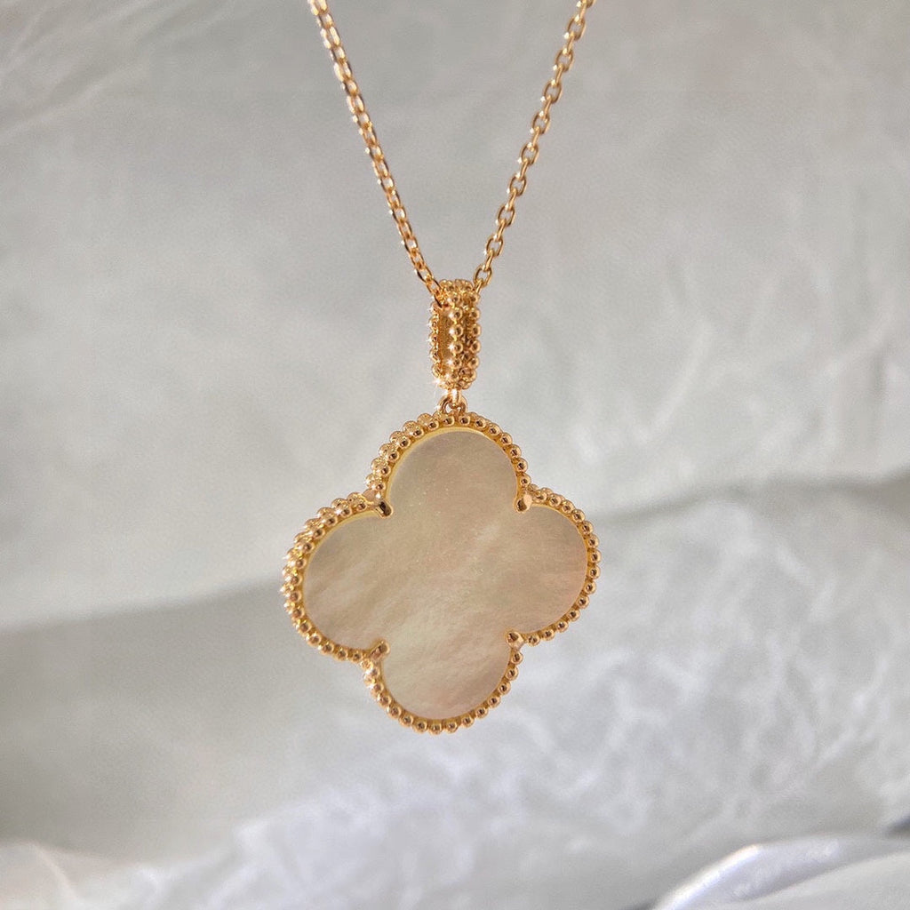 18K Van Cleef & Arpels Magic Alhambra One Motif Pearl Necklace
