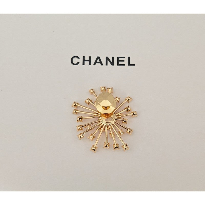 18K Chanel Sun Flower Diamond Brooch