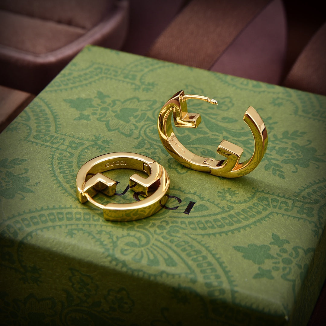18K Gucci Hollow Earrings