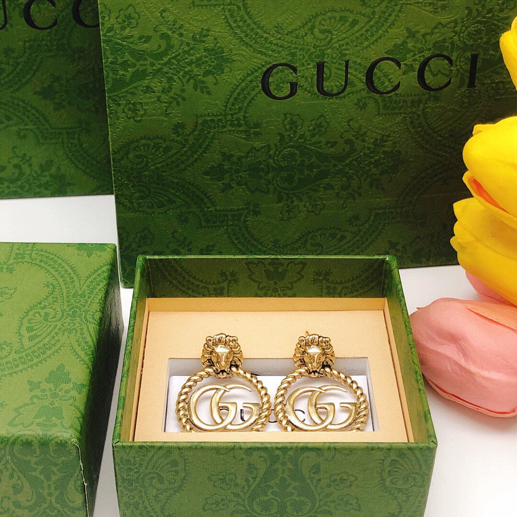 18K Gucci Pendant Earrings