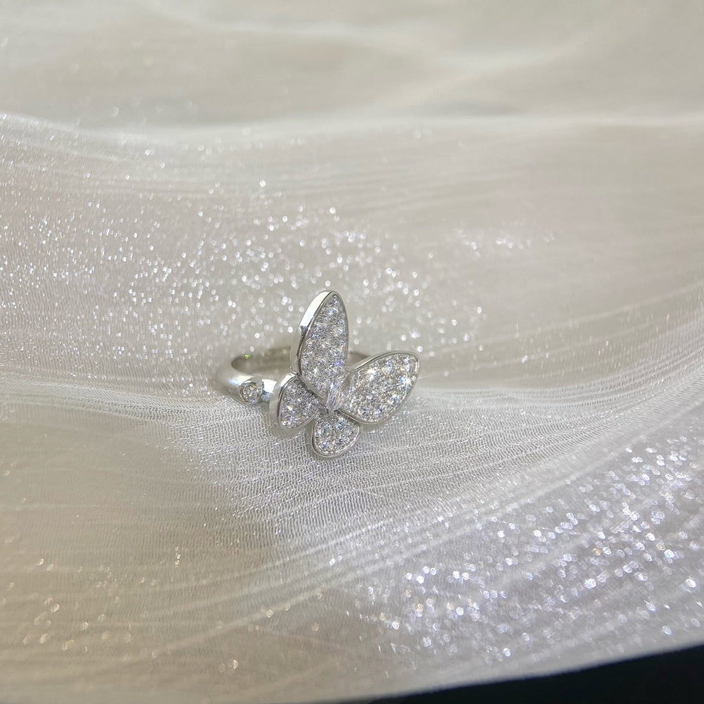 18K Van Cleef & Arpels Two Butterfly Ring