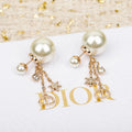 18K Dior Tribales Tassel Diamond Earrings