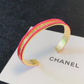 18K Chanel Pink Open Cuff Bracelet