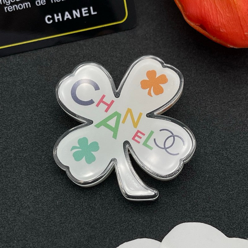 18K Chanel Color Flower Brooch