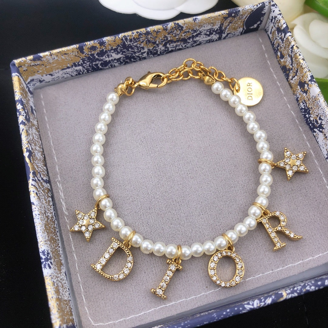 18K Dior Pearl Bracelet