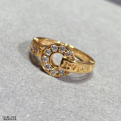 18K BVLGARI BV Diamond Ring